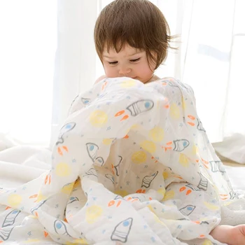 

Baby Bath Towel Infant Soft Gauze Wrap Towel Blanket children's Breathable Soft Bath Towels Baby Supplies Baby Bath Towel