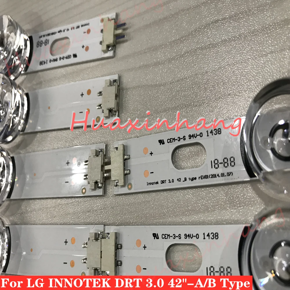 LED Backlight strip 8 Lamp For LG 42 inch TV INNOTEK DRT 3.0 42" 6916L 1709B 1710B 1957E 1956E 6916L-1956A 6916L-1957A 42LB561v