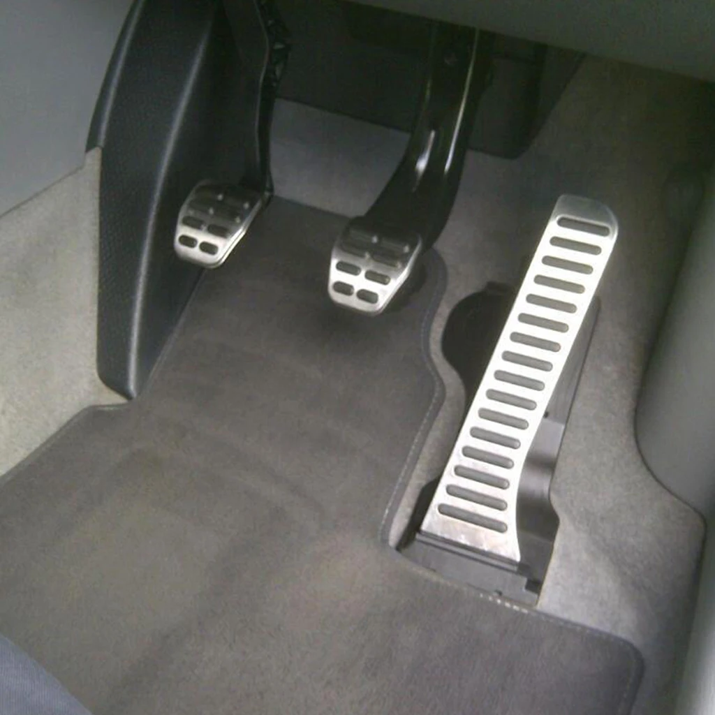 Stainless Steel Foot Rest Fuel Accelerate Brake Pedals for VW GOLF MK5 MK6