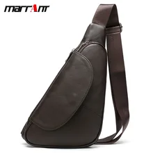 Personality Leather Men's Chest Bag Japanese and Korean Creative Soft Leather Triangle Bag Leisure Sports Chest Crossbody Bag