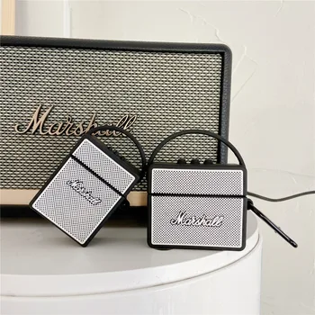 

Aadvanced Marshall Kilburn Speaker Box Wireless Bluetooth Earphone Case For AirPods Pro 2 1 Box 3D soft silicon Headset cover
