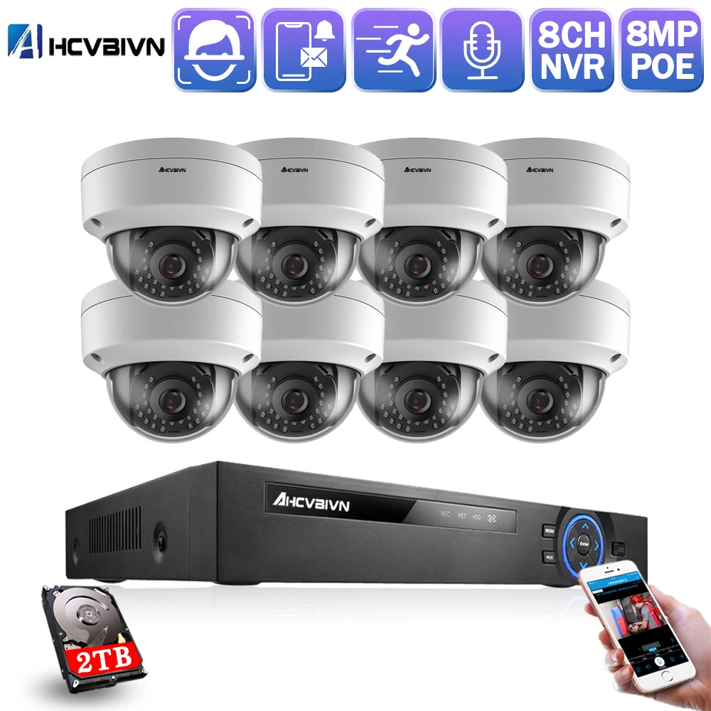 

Human Face Record H.265+ 8CH POE NVR Kit 5MP POE Outdoor Camera CCTV Camera System Home Security Video Surveillance Set