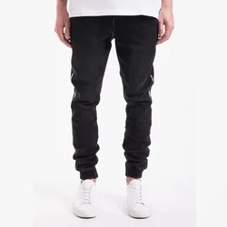 Pantalones vaqueros de algodón para Hombre, ropa de calle ajustada de cintura elástica, Hip Hop, inferior suelto, azul, primavera y otoño