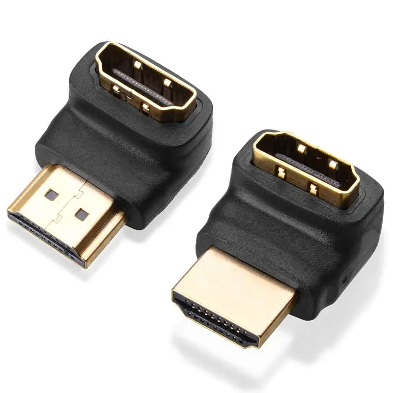 Горячая 3C-Combo 3D& 4K поддерживает HDMI 90 градусов и 270 градусов адаптер «Папа-мама»(прямой угол HDMI