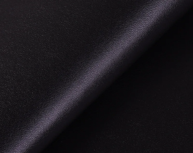 Фабричная цена 0,7 мм Толстая Напа кожаная ткань для дивана - Цвет: black