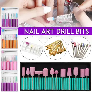 

Combined Nail Drill Bits Set ,Ceramic manicure milling cutters,Nail Drill Equipment Tools Kit