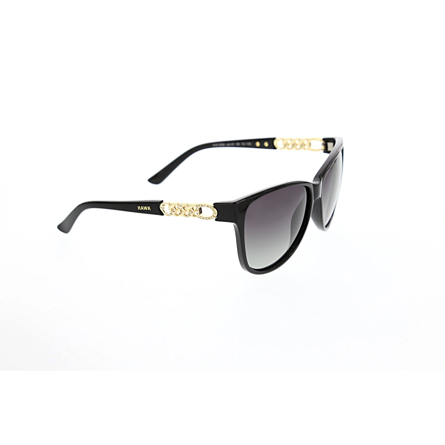 

Women's sunglasses hw 1656 01 bone black organic square square 59-15-135 hawk