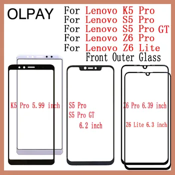 

100% Original For Lenovo K5 Pro S5 Pro GT Z6 Pro Z6 Lite Touch Screen Panel Front Outer Glass Lens Touch Screen NO LCD Digitizer