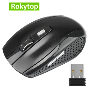 Ratón inalámbrico de 2,4 GHz con DPI ajustable, 6 botones, óptico, para juegos, receptor USB para ordenador y PC