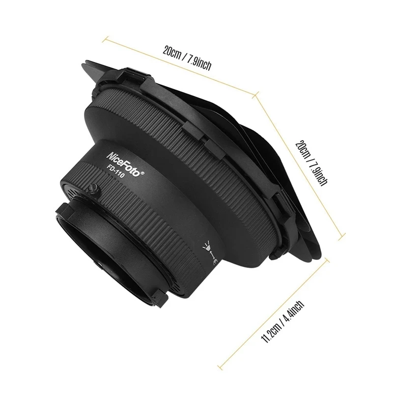 vídeo led de montagem bowens com luzes