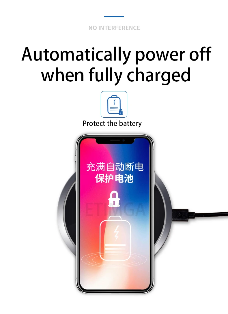 Беспроводное зарядное устройство для iPhone 11 pro Max X XR XS Max 8 Зарядка Qi быстрая безопасность эффективная трансформация QC3.0 для Airpods Беспроводная