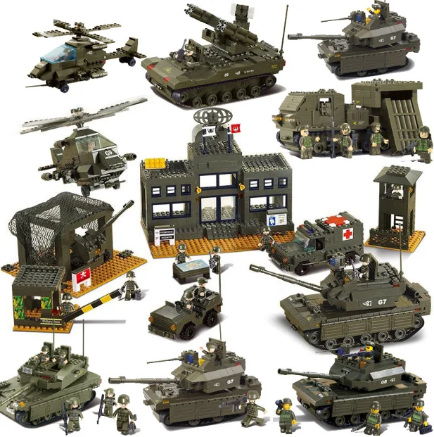 

Sluban Tank Tiger Century ww2 military army building blocks world war 2 ii sets Germany figure children toys