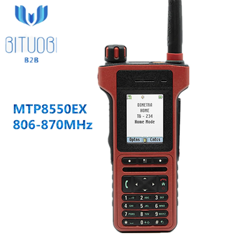 MTP8550EX Tetra радио 806-870MHz рация с простым в использовании Bluetooth TEA1 TEA2 TEA3 - Цвет: 806-870MHz