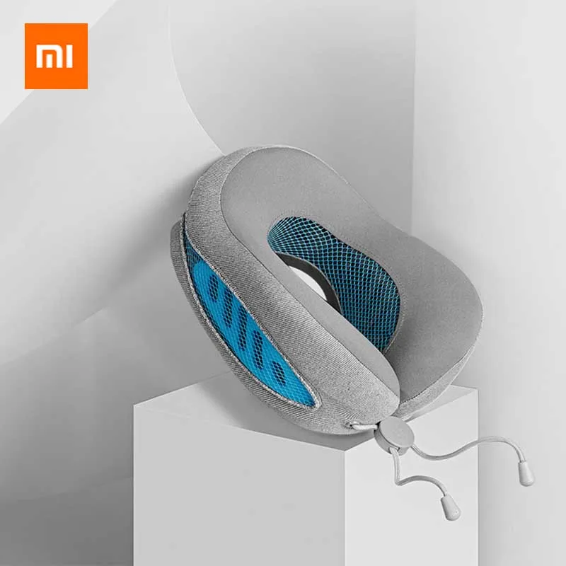 Xiaomi Yuopin Le Fan двойная эластичная дышащая u-образная подушка для шеи ледяная ткань с отверстием Вентиляция дизайн Весь мытье тела
