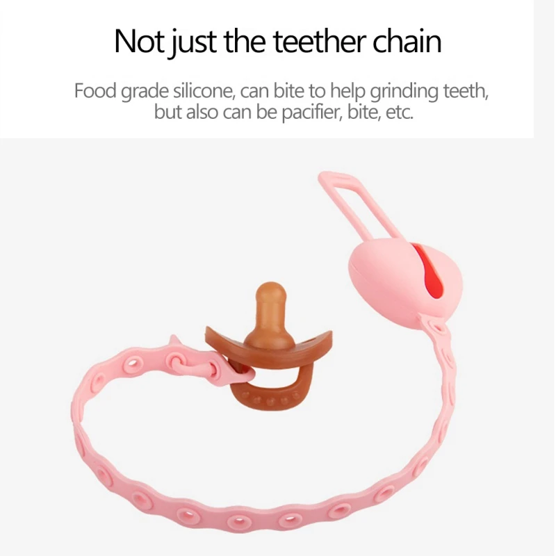 

Baby Nursing Appease Nipple Universal Holder Leash For Pacifiers Nipples Clip Chain Infant Soother Chains Teethers