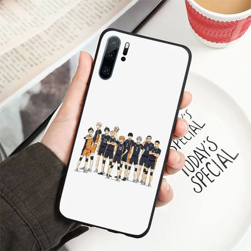 Huawei dustproof case haikyuu Anime Phone Case For Huawei P20 P30 P40 lite Pro P Smart 2019 huawei phone cover