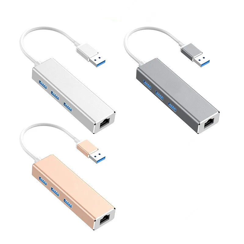 silver Завод Drect USB к rj45 гигабитная сетевая карта Расширенный USB 3,0 концентратор USB Проводная сетевая карта - Цвет: silver