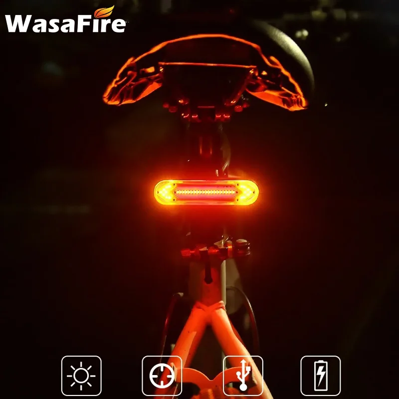 Wireless Remote Control Bicycle Turn Signal Red Yellow LED Road Mountain Bike Light Cycling Taillight Safety Warning Rear Lamp
