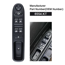 6554.KT 6554KT LHD главный выключатель электростеклоподъемника для peugeot 307 Break 2000- 307SW 2002- 307CC 2003
