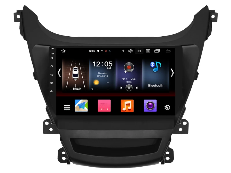 Прямая с фабрики OTOJETA Android 9,0 Автомобильный мультимедийный радио для hyundai Elantra GPS AUX USB навигация по Bluetooth устройство
