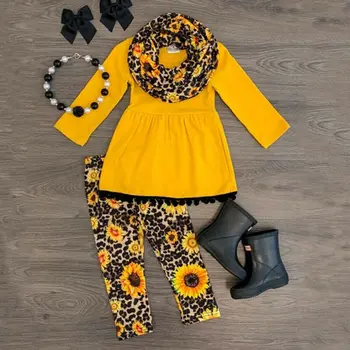 

Toddler Kids Baby Girl Outfits Clothes T-shirt Tops Dress Leopard Leggings Pants