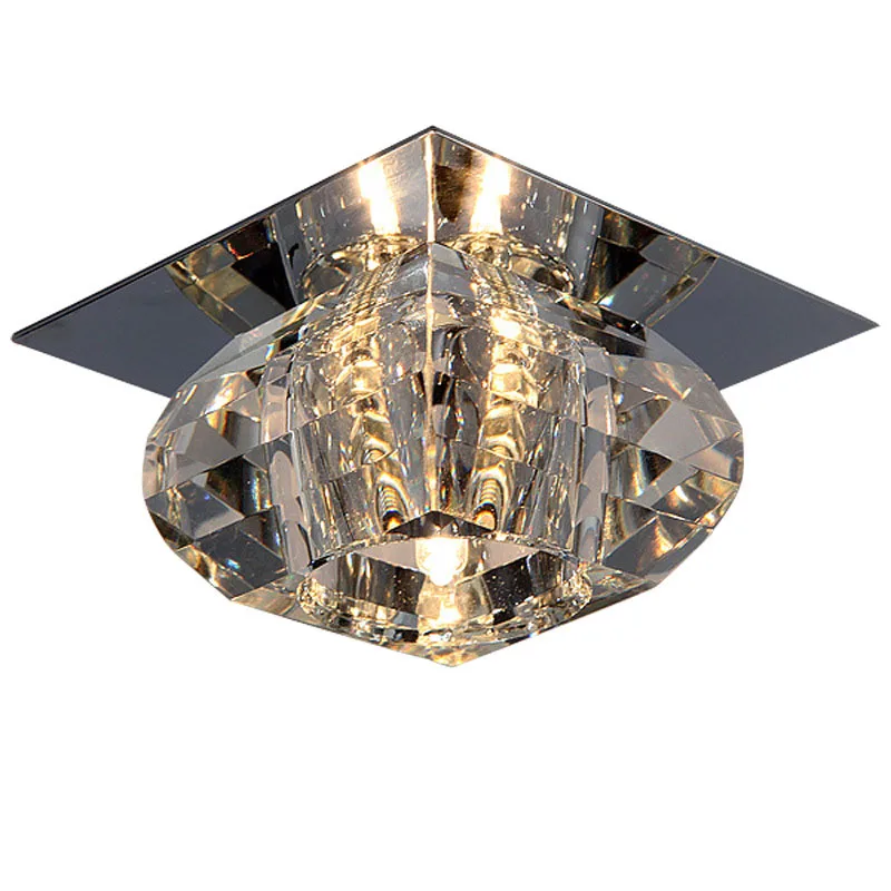Ceiling Lights Aisle Crystal LED Square Modern simplicity Flush Mount decoration Light FixtureHallway Living Room Foyer
