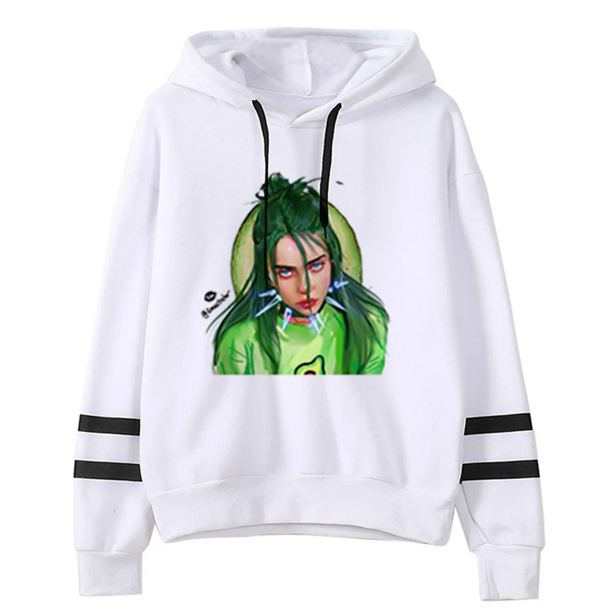 Новая уличная толстовка с капюшоном Billie Eilish Comic Print, пуловер, модная толстовка с капюшоном для мужчин/wo, Мужская толстовка в стиле хип-хоп, унисекс, толстовка, Топ