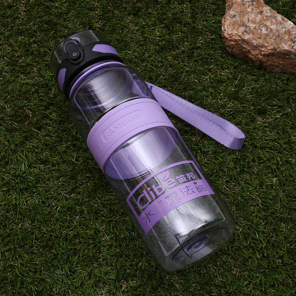 large purple Спорт на открытом воздухе 600 мл/1000 мл бутылка для воды чашка для бейсболка для езды и походов - Цвет: large purple