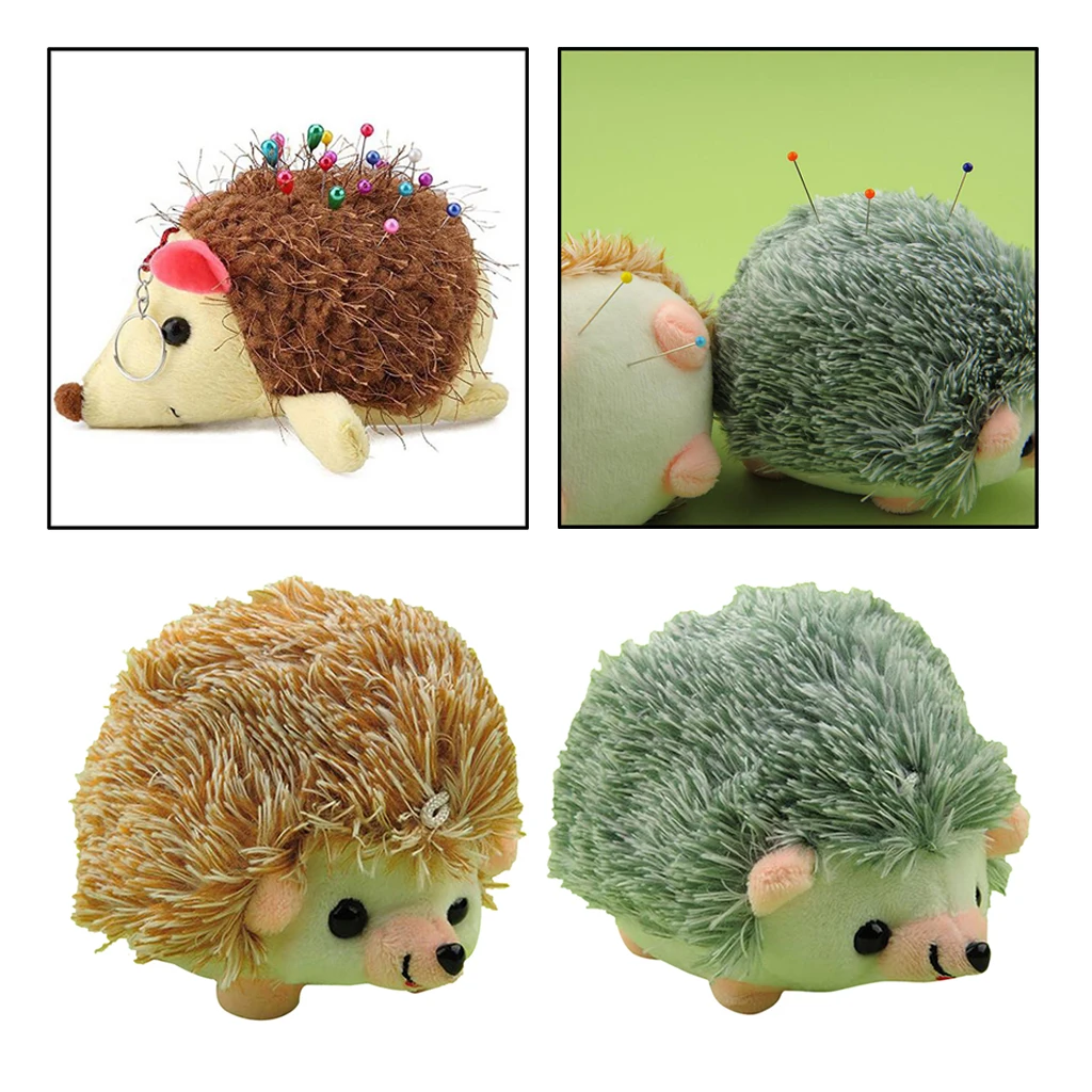 Cute Hedgehog Shape Pin Cushion Fabric Pin Holder for Sewing or DIY Crafts