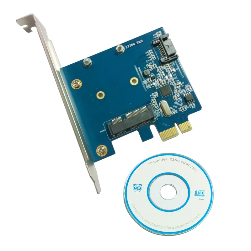 PCI-E PCIe для mSATA SSD и SATA 3,0 комбинированный расширитель адаптер карта 6 Гбит/с SATA3 PCI-E для SATAIII карта рейзер MSATA PCIE адаптер