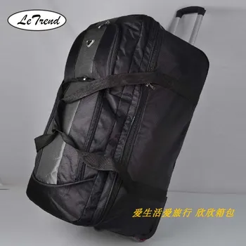

LeTrend 32 inch High capacity Travel Bags waterproof Oxford Suitcase Wheels Rolling Luggage Spinner Trolley men Trunk