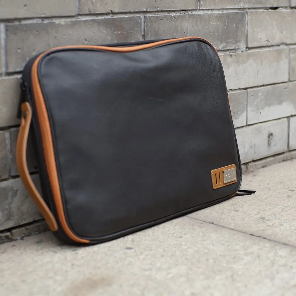 

Waterproof Canvas Organizer Laptop Sleeve Case Bag with Handle and Pockets for MacBook Air/Pro Retina 13/Dell Inspiron/HP Spect