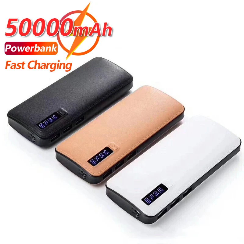 Внешний аккумулятор с цифровым дисплеем 3 USB-порта 50000 мАч | Мобильные телефоны и