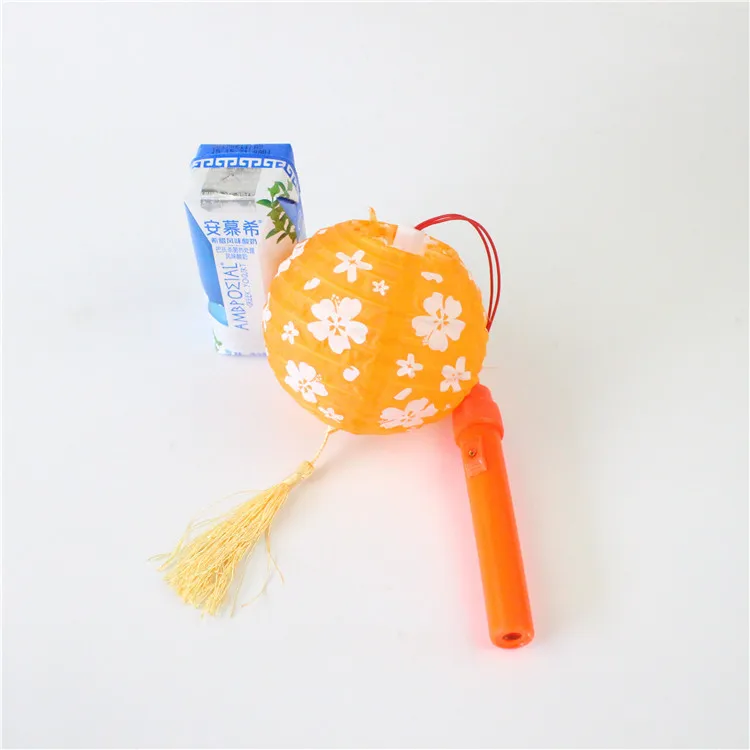 orange FUNNYBUNNY детские светящиеся портативные фонарики маленькие подарки ручной Вишневый цветок мини-светильники - Цвет: orange