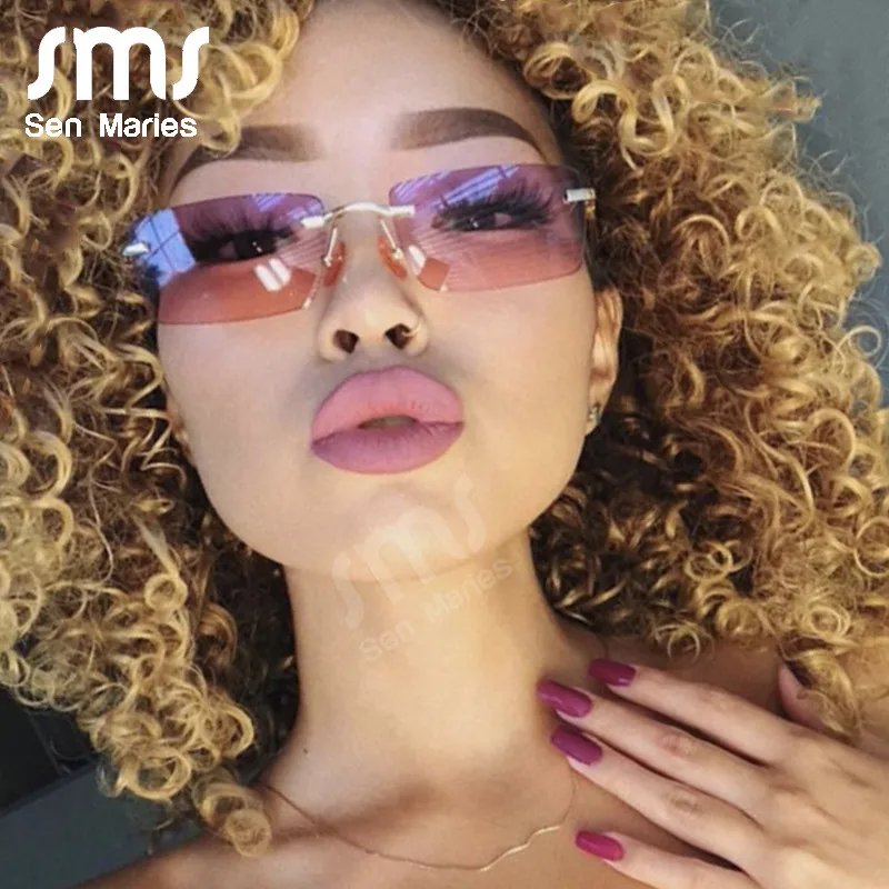 

Vintage Small Square Frame Sunglasses Women 2019 New Luxury Brand Rectangle Fashion Gradient Sun Glasses Retro Shades UV400