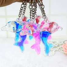 Брелок акриловый Дельфин капли кулон с маслом ключ креативный кулон украшения Ming брелок Декорация Аксессуары