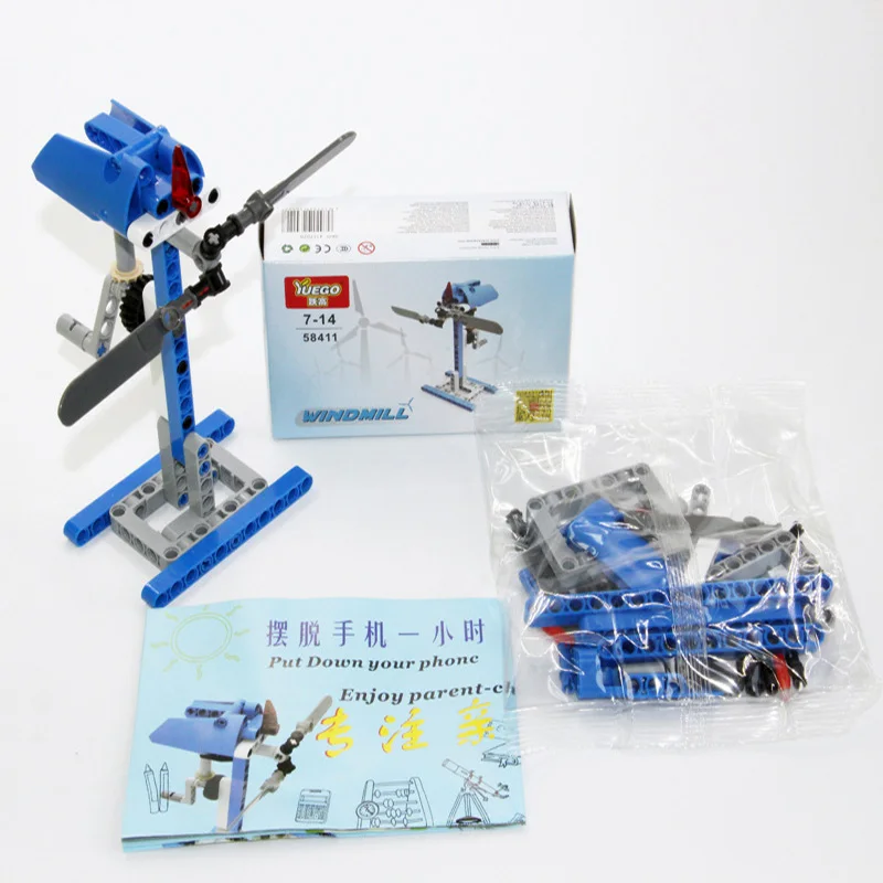 

DIY Building Blocks Set City Technic Hand Windmill Building Block Brick STEAM Educational Toys For Children Gifts Legoingly