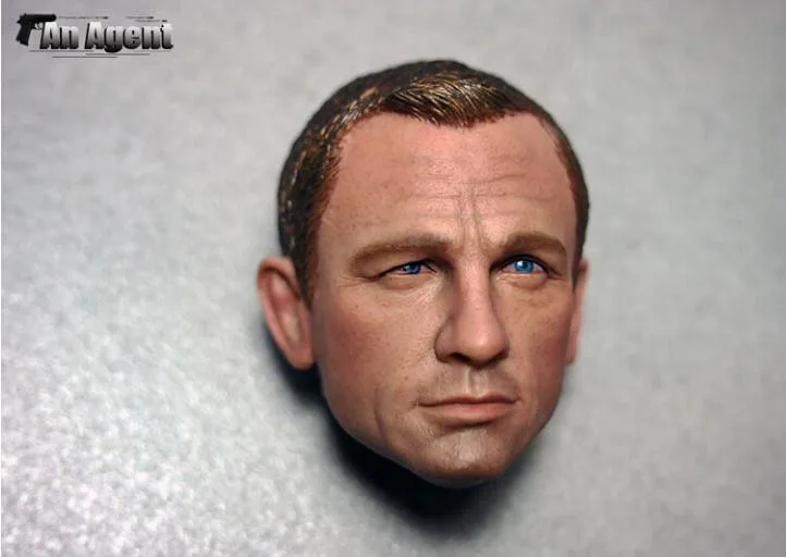1/6 весы, голова дэээла крэга, лепим для Skyfall 007, Джеймс Бонд, сделай сам, фигурки