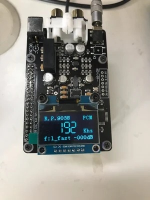 ES9038q2m декодер DAC цифровая вещательная плата OPA1612 Op для Raspberry Pi декодирование на ies 32 бит 384 кГц DSD128