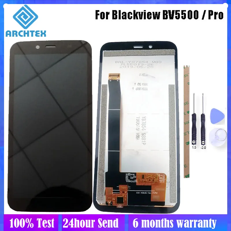 

5.5 inch For Original Blackview BV5500 BV5500 Pro LCD Display + Touch Screen Digitizer Assembly Parts 100% Tested Free Tools