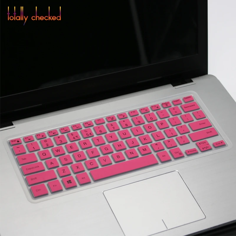 Для нового Dell XPS 15 7590/XPS 15 9570 9575 9560 9550 15," силиконовая клавиатура для ноутбука чехол для защиты кожи - Цвет: pink