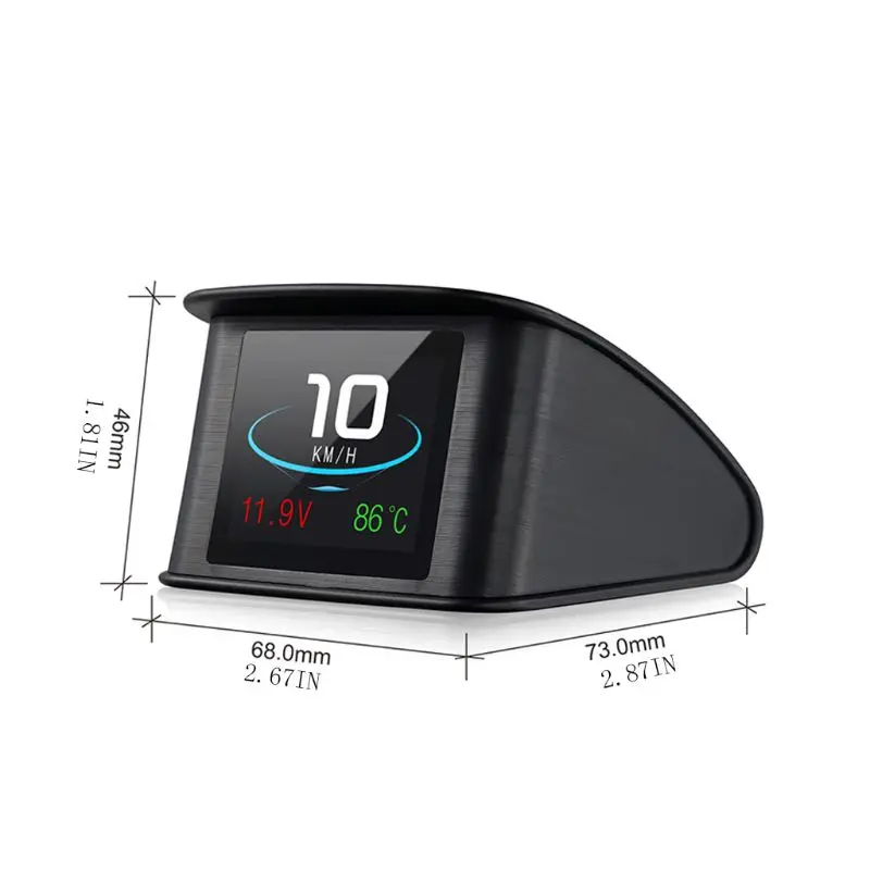 Автомобильный HUD универсальный дисплей OBD скорость метр цифровой проектор скорости лобовое стекло проекция с сверхскоростным транспортным средством
