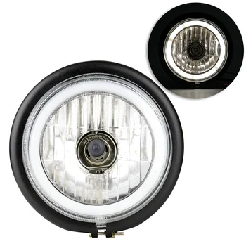 

1 Pcs Universal H4 12V 35W Motorcycle Headlight Vintage Round Motorcycle Front Headlight Lamps Motorbike Headlights