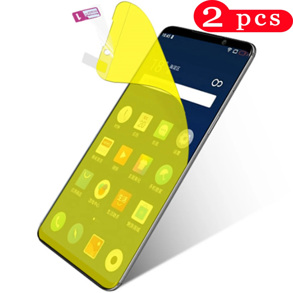 2 шт. Защитная пленка для экрана телефона meizu 16xs 16 16th 15 lite plus полное покрытие