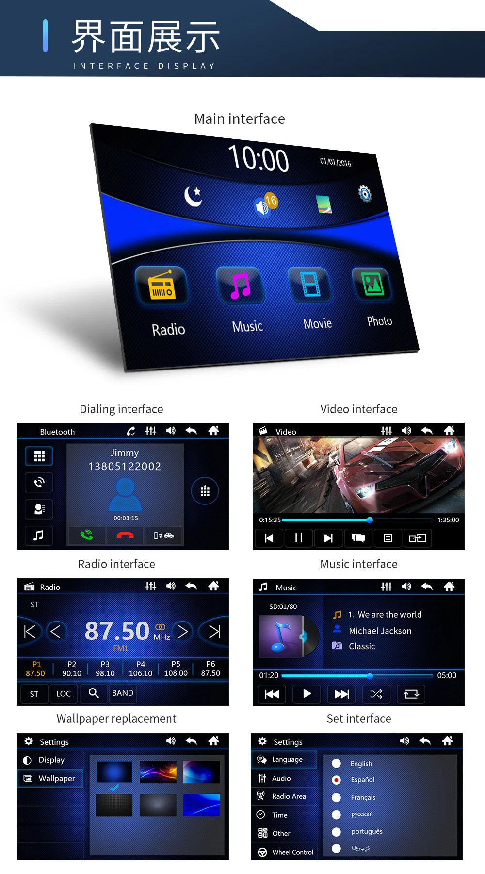 Автомагнитола Bluetooth 2 DIN Авторадио 2din автомобильный аудио стерео " HD MP5 плеер FM/AM на рулевом колесе управление громкой связью автомобильное радио