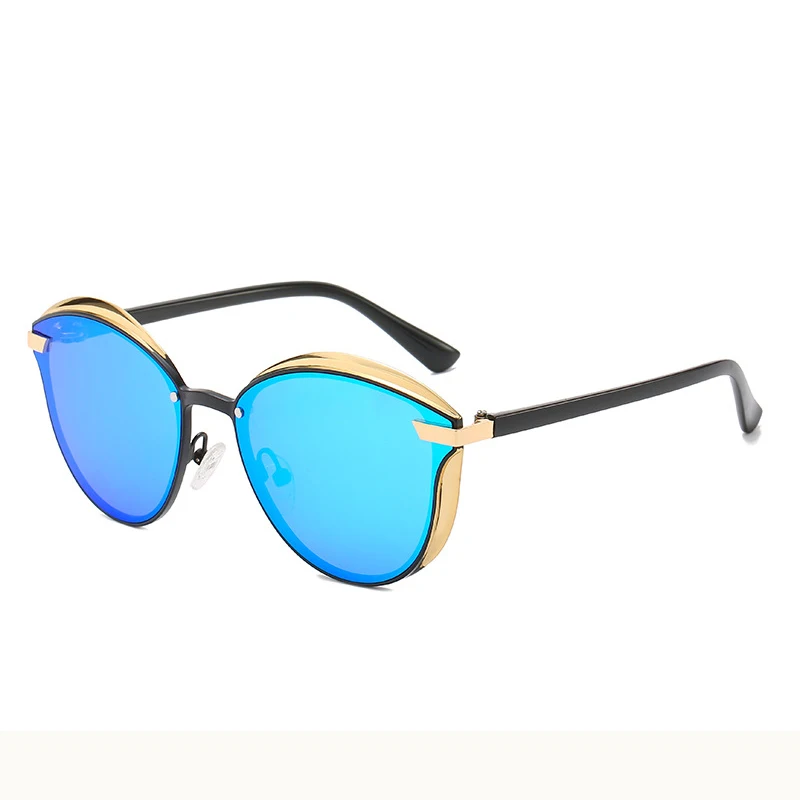 Роскошные женские солнцезащитные очки модные женские винтажные Ретро дизайнерские женские солнцезащитные очки с котом для женщин oculos sol gafas - Цвет линз: blue