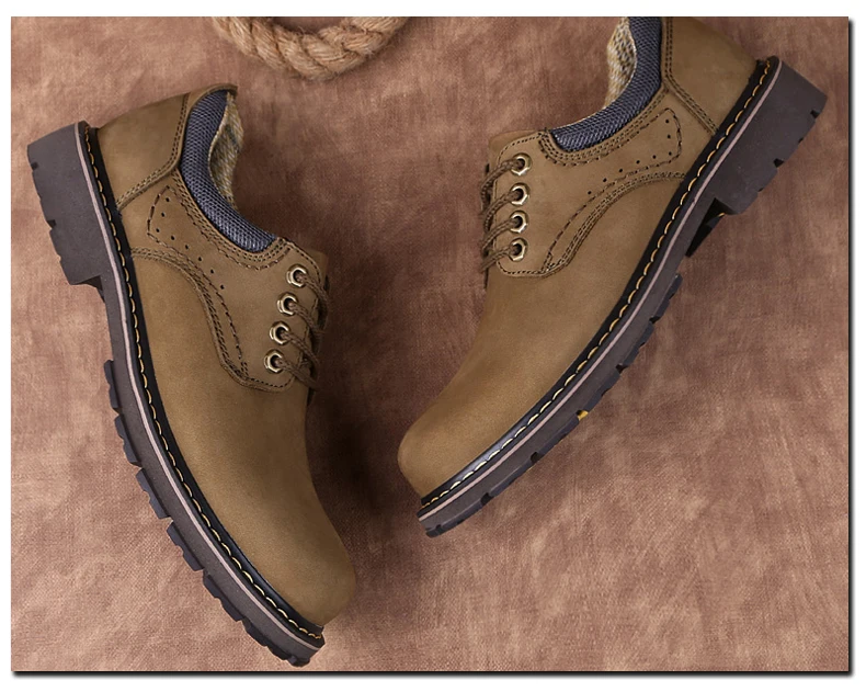 EMOSEWA/брендовая модная демисезонная дышащая рабочая обувь; Высококачественная обувь из натуральной кожи; мужские оксфорды на шнуровке; мужская обувь