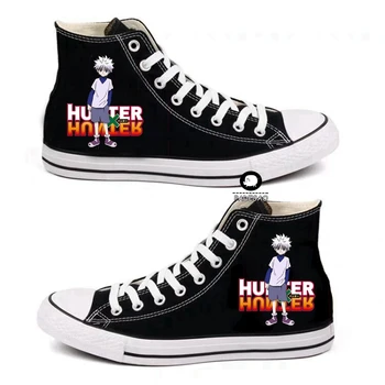 

Anime HUNTER×HUNTER GON FREECSS Killua Zoldyck Cosplay casual High help canvas shoes Cos personality hip hop student shoes