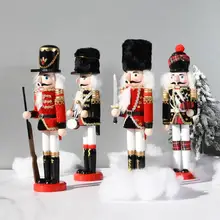 

Nutcracker Toy 30cm Wooden Nutcracker Soldier Desktop Ornaments New Year Christmas Decoration Accessories Christmas Gifts