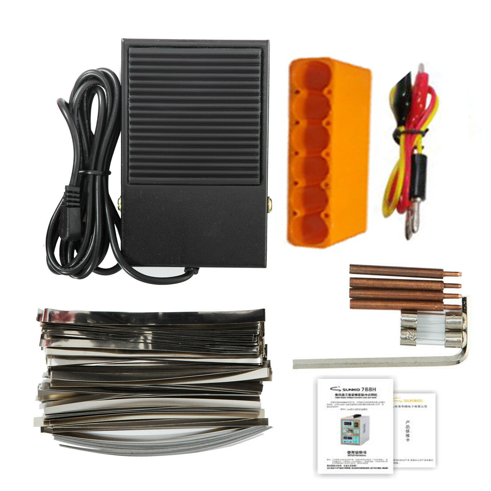US $89.25 SUNKKO 788H 15kw Spot Welder LED Light Lithium Battery Pulse Spot Welding Machine Test USB Charging For 18650 Battery Weldering